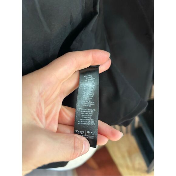 White House black market blazer black work attire sz 8 stylish and form fitting - Picture 7 of 7